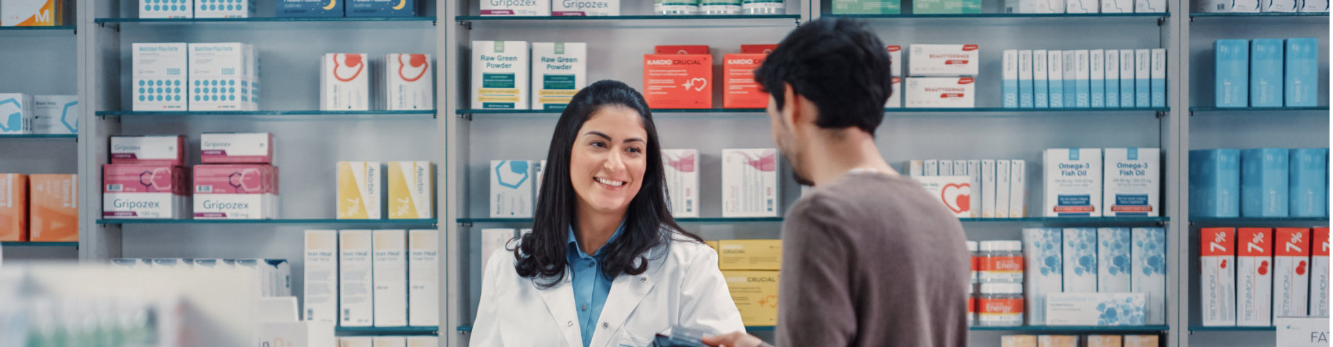 Man Chooses Medicine and Come to the Counter